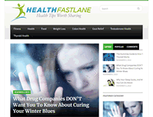 Tablet Screenshot of healthfastlane.com